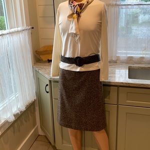 Beautiful Heathered brown winter skirt fully lined